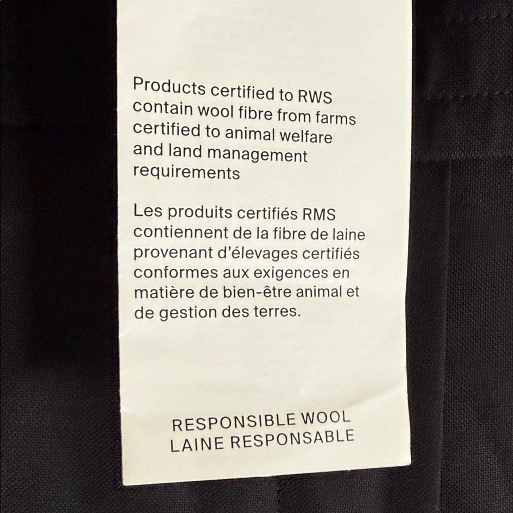 COS Women's Black 100% Wool Suit Pants Size EU Size 12 (Euro 44) Large) NWT - Picture 7 of 11